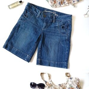 American Eagle Blue Denim Shorts